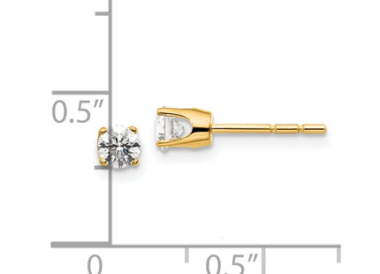 14k Yellow Gold Earrings Style ST1 - Classique Jewelry Inc.