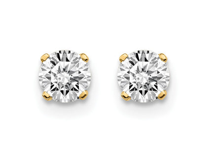 14k Yellow Gold Earrings Style ST2 - Classique Jewelry Inc.