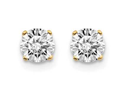 14k Yellow Gold Earrings Style ST1 - Classique Jewelry Inc.