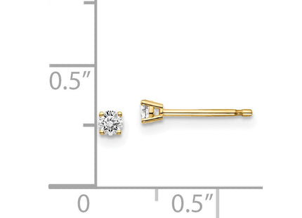 14y .. I1 J-K Diamond Stud Push-on Post Earrings (Style ST2-10)