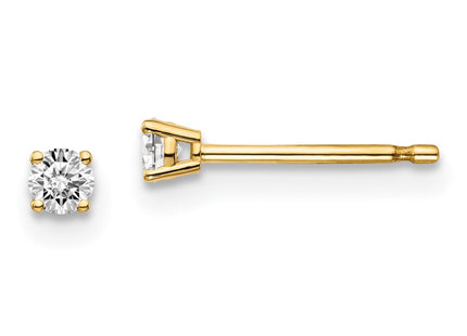 14k Yellow Gold Earrings Style ST2 - Classique Jewelry Inc.