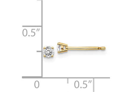 14y .. I1 J-K Diamond Stud Push-on Post Earrings (Style ST2-15)