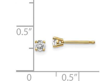 14y .. I1 J-K Diamond Stud Push-on Post Earrings (Style ST2-20)
