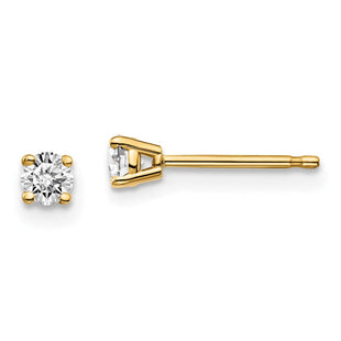 14y .. I1 J-K Diamond Stud Push-on Post Earrings (Style ST2-20)