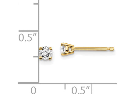 14y .. I1 J-K Diamond Stud Push-on Post Earrings (Style ST2-25)
