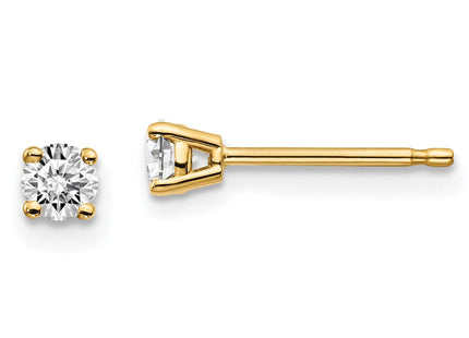 14y .. I1 J-K Diamond Stud Push-on Post Earrings (Style ST2-25)