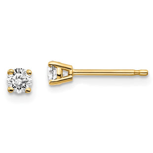 14y .. I1 J-K Diamond Stud Push-on Post Earrings (Style ST2-25)