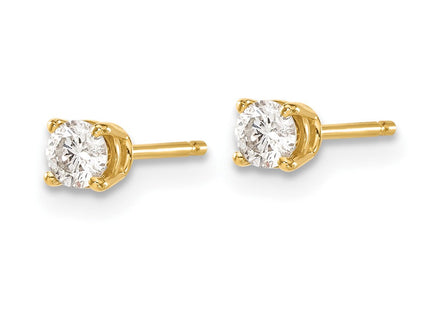 14y .. I1 J-K Diamond Stud Push-on Post Earrings (Style ST2-30)