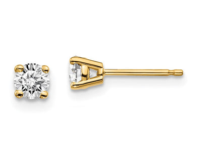 14y .. I1 J-K Diamond Stud Push-on Post Earrings (Style ST2-30)