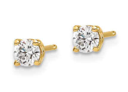 14y .. I1 J-K Diamond Stud Push-on Post Earrings (Style ST2-40)