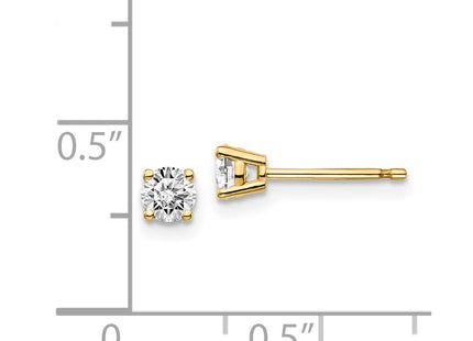 14k Yellow Gold Earrings Style ST2 - Classique Jewelry Inc.