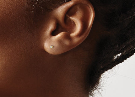 14k Yellow Gold Earrings Style ST2 - Classique Jewelry Inc.