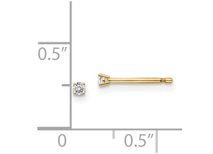 14y .. I1 J-K Diamond Stud Push-on Post Earrings (Style ST2-5)