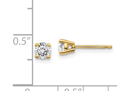 14k Yellow Gold Earrings Style ST2 - Classique Jewelry Inc.