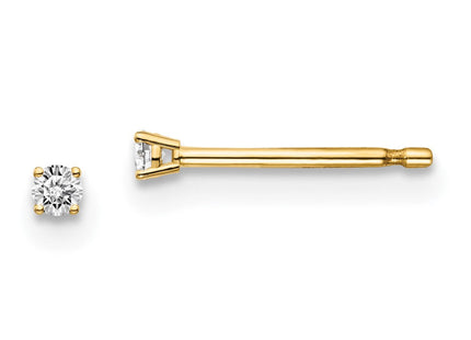 14y .. I1 J-K Diamond Stud Push-on Post Earrings (Style ST2-5)