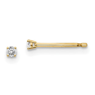 14y .. I1 J-K Diamond Stud Push-on Post Earrings (Style ST2-5)