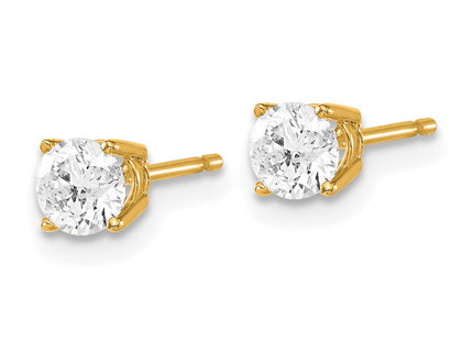 14y .. I1 J-K Diamond Stud Push-on Post Earrings (Style ST2-70)