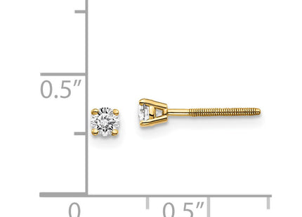 14k Yellow Gold Earrings Style ST4 - Classique Jewelry Inc.