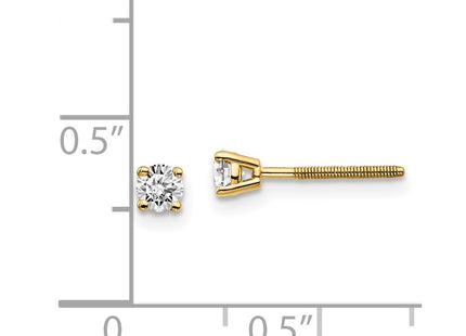 14k Yellow Gold Earrings Style ST3 - Classique Jewelry Inc.