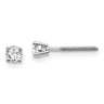 14kw . SI3 G-I Diamond Stud Thread on/off Post Earrings