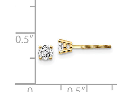 14k Yellow Gold Earrings Style ST3 - Classique Jewelry Inc.
