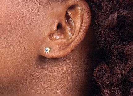 14k Yellow Gold Earrings Style ST3 - Classique Jewelry Inc.