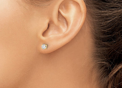 14k Yellow Gold Earrings Style ST4 - Classique Jewelry Inc.
