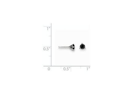 14k White Gold Earrings Style STBK - Classique Jewelry Inc.