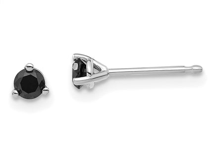14k White Gold Earrings Style STBK - Classique Jewelry Inc.