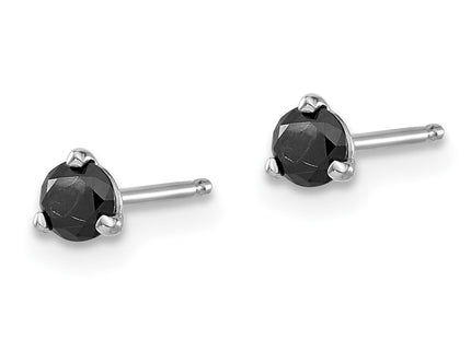 14k White Gold Earrings Style STBK - Classique Jewelry Inc.