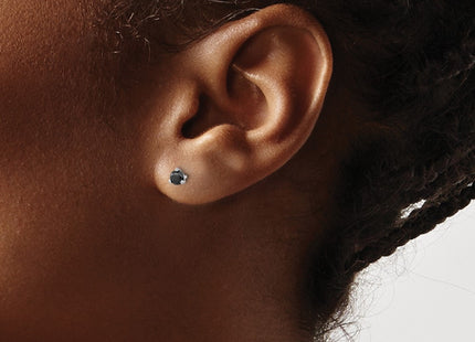 14k White Gold Earrings Style STBK - Classique Jewelry Inc.