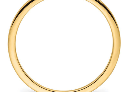 14K yellow gold stackable band, alternate view