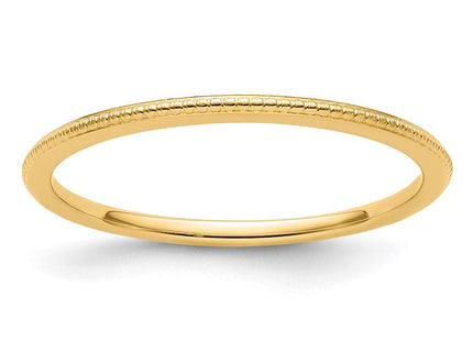 14K yellow gold stackable band
