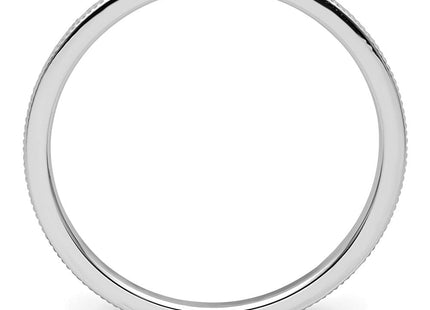 14K white gold stackable band, alternate view