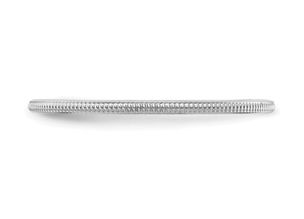 14K white gold stackable band, another view