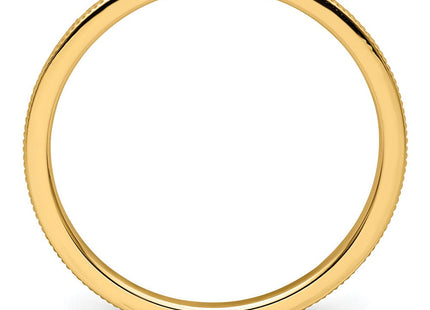 14K yellow gold stackable band, alternate view