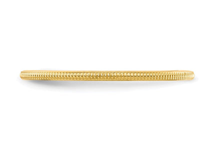 14K yellow gold stackable band, another view