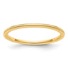 14K Yellow Gold Milgrain Stackable Band Size 9.5