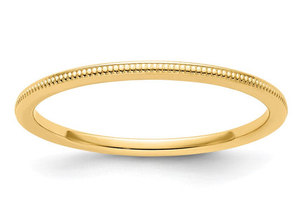 14K yellow gold stackable band
