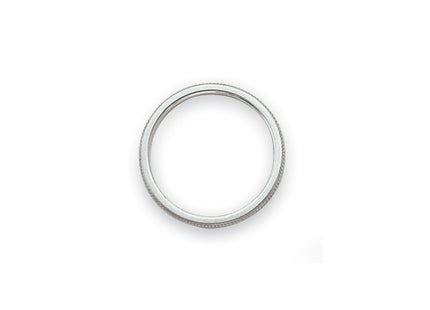 14K white gold stackable band, alternate view