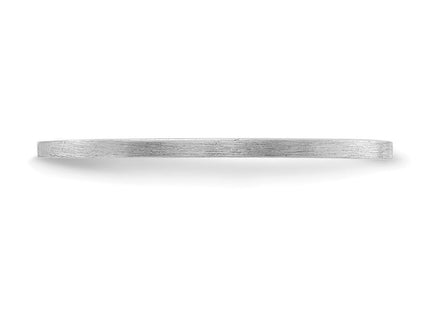 14K white gold stackable band, another view