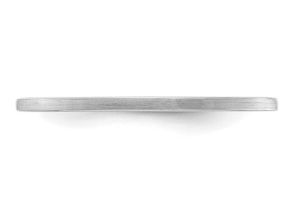 14K white gold stackable band, further view