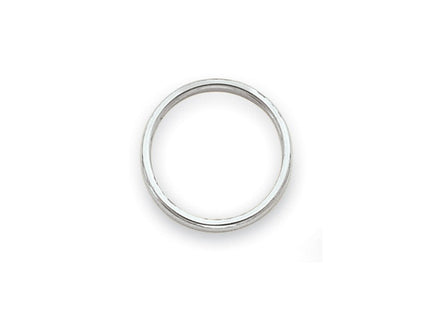 14K white gold stackable band, alternate view