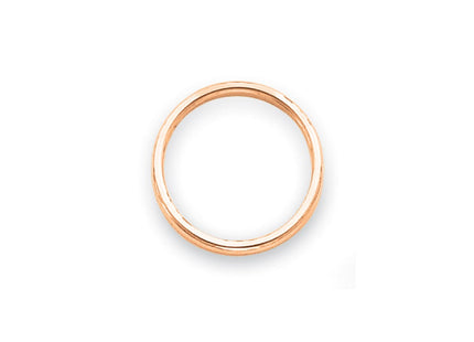 14K rose gold stackable band, alternate view