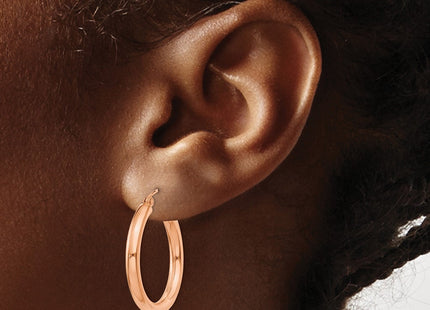 14k Rose Gold Earrings Style T1005 - Classique Jewelry Inc.