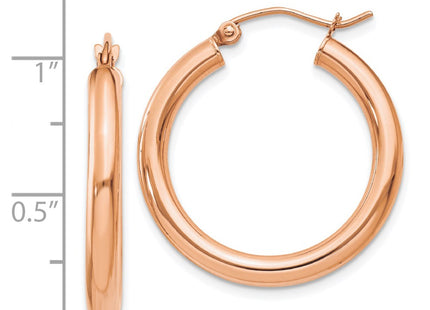14k Rose Gold Earrings Style T1005 - Classique Jewelry Inc.