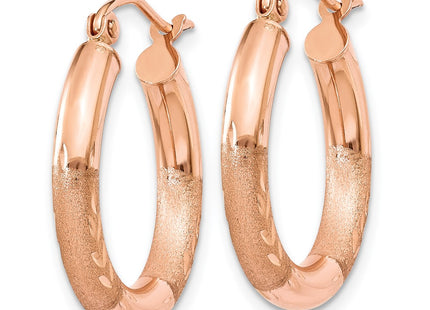 14k Rose Gold Earrings Style T1016 - Classique Jewelry Inc.