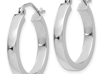 14K gold hoop earrings, alternate view