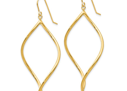 14k Yellow Gold Earrings Style T1103 - Classique Jewelry Inc.