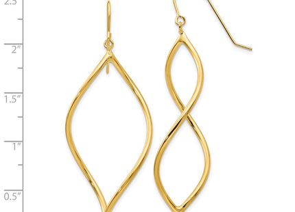 14k Yellow Gold Earrings Style T1103 - Classique Jewelry Inc.